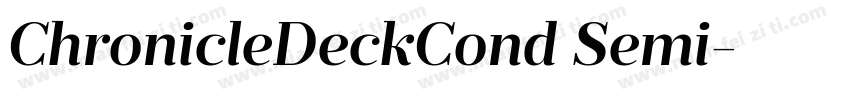 ChronicleDeckCond Semi字体转换